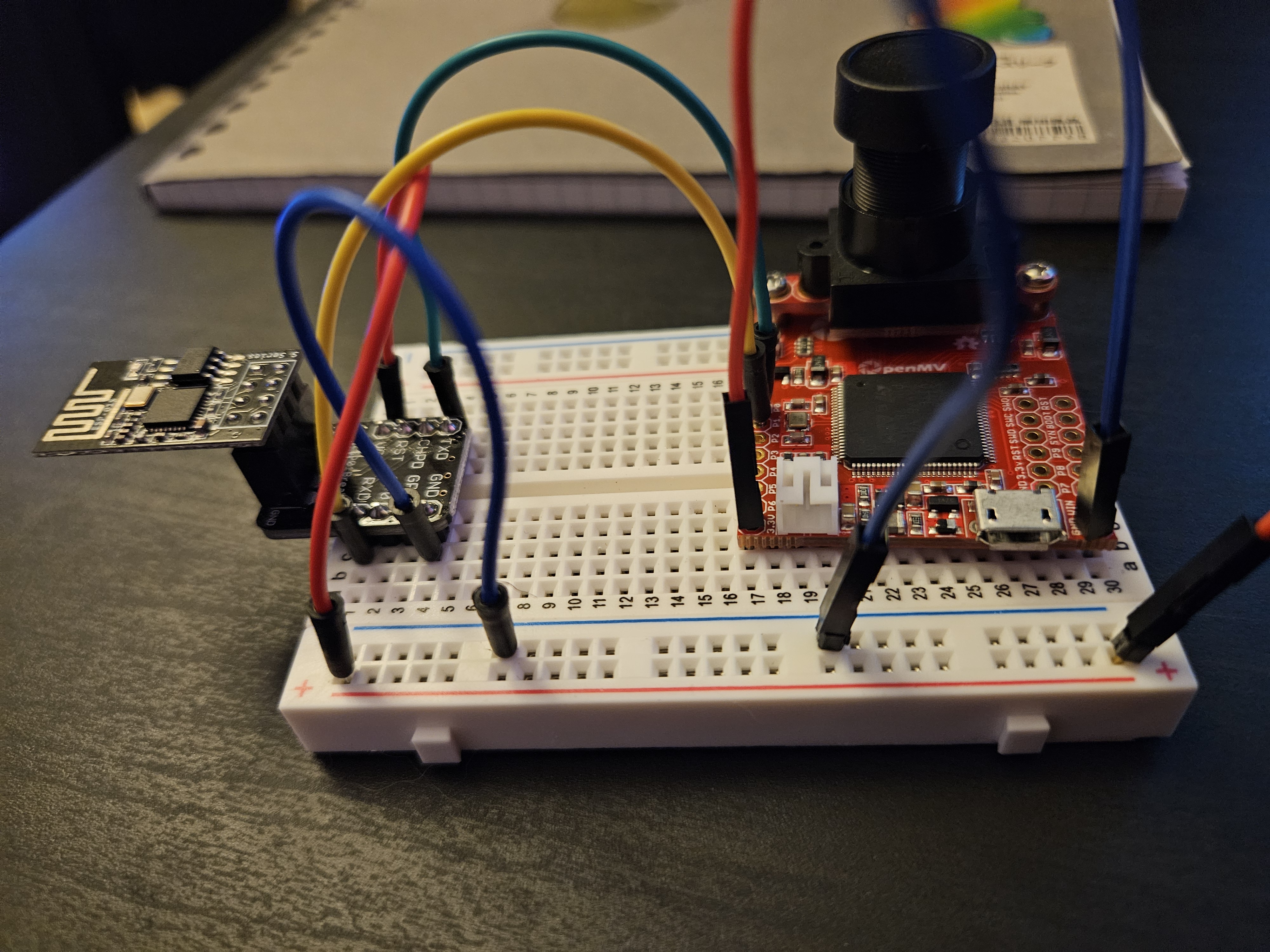 ESP01s and OpenMV Camera Setup